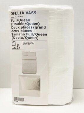 OFELIA VASS 001.330.24 Duvet cover pillowcase(s),white,Full/Queen (Double/Queen)